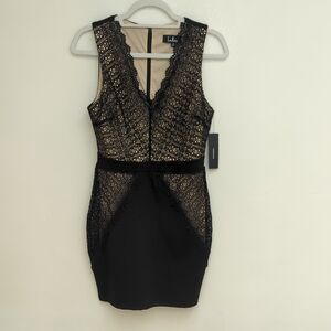 Beautiful NWT Black Lace Lulu's Dress